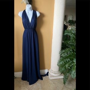 Halter Red Maxi Transformation Evening Prom/Bridesmaid Multi-Way Wrap Gown XL